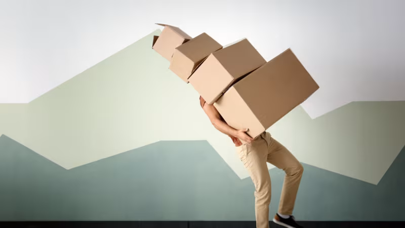 person holding boxes