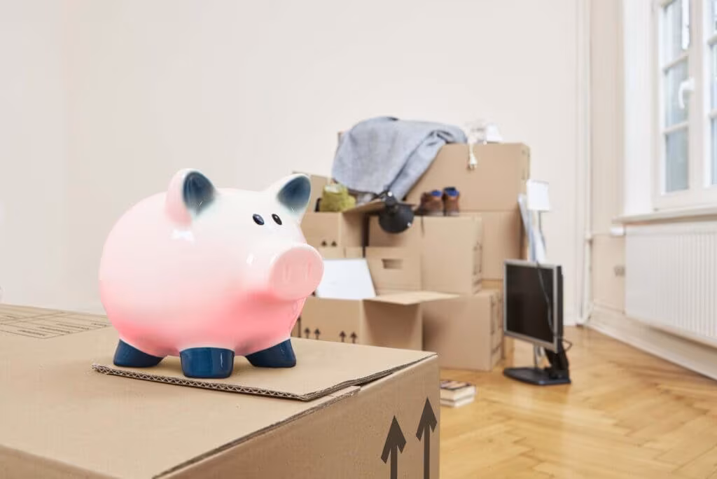 Piggy bank on the box 1024x684