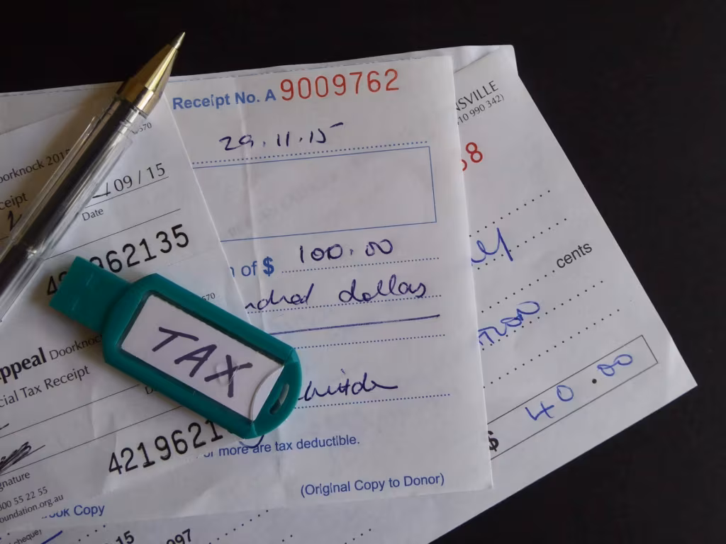 Taxes with a pen